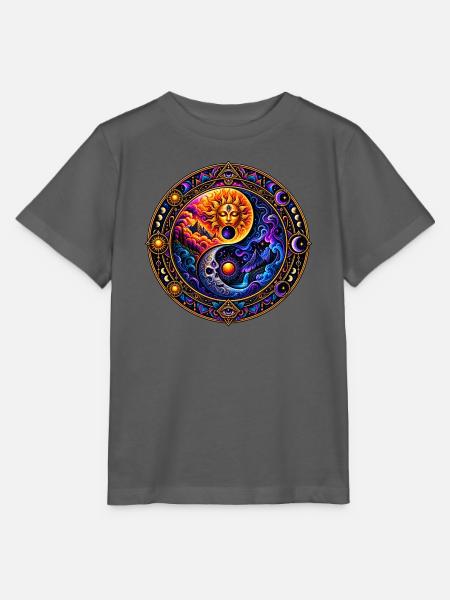 Yin & Yang - Stanley/Stella Kinder T-Shirt MINI CREATOR  - Anthrazit