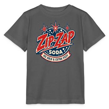 Zip-Zap Retro Soda - Stanley/Stella Kinder T-Shirt MINI CREATOR  - Anthrazit - Vorne - Kain (125cm)