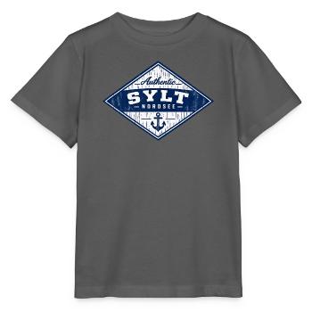Sylt - Nordsee - Insel - Kampen - Westerland - Stanley/Stella Kinder T-Shirt MINI CREATOR  - Anthrazit - Vorne - Kain (125cm)