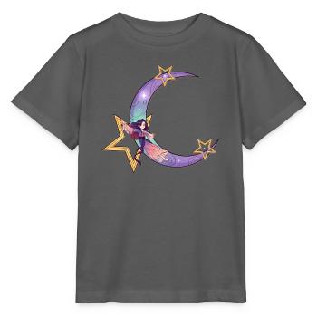Mondtraum mit Sternenfee - Stanley/Stella Kinder T-Shirt MINI CREATOR  - Anthrazit - Vorne - Kain (125cm)