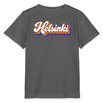 Helsinki - Finnland - Suomi - Finland - finnisch - Stanley/Stella Kinder T-Shirt MINI CREATOR  - Anthrazit - Vorne - Kain (125cm)