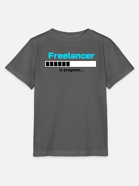 Freelancer in Progress – Selbstständigkeit Motiv - Stanley/Stella Kinder T-Shirt MINI CREATOR  - Anthrazit