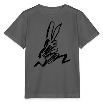 Schneller Hase - Stanley/Stella Kinder T-Shirt MINI CREATOR  - Anthrazit - Vorne - Kain (125cm)