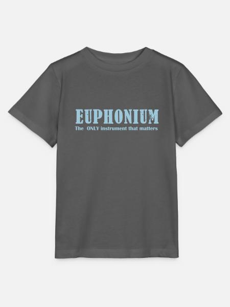 Euphonium, The ONLY instrument that matters - Stanley/Stella Kinder T-Shirt MINI CREATOR  - Anthrazit