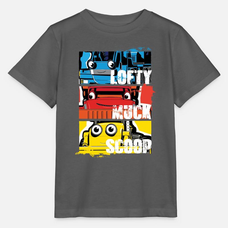 Bob Il Costruttore™ Progetta Con Lofty, Muck, Scoo - Maglietta per bambini MINI CREATOR di Stanley/Stella - antracite