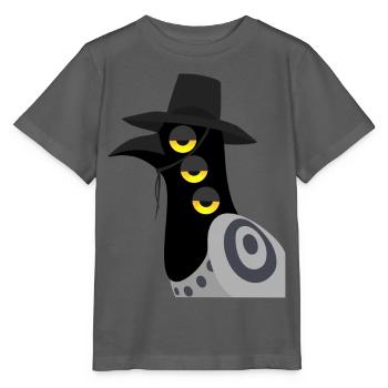 Dämonischer Vogel skeptisch - Stanley/Stella Kinder T-Shirt MINI CREATOR  - Anthrazit - Vorne - Kain (125cm)