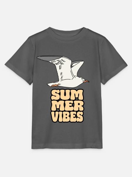 seagull möwe summer vibes - Stanley/Stella Kinder T-Shirt MINI CREATOR  - Anthrazit