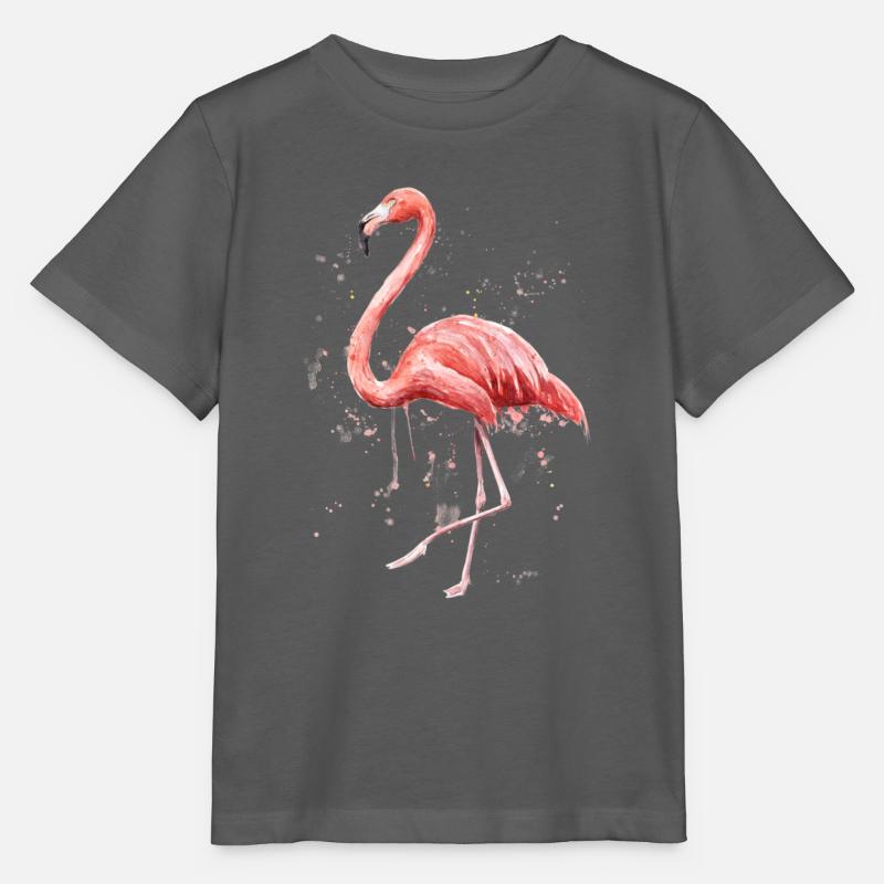Flamingo - Stanley/Stella Kinder T-Shirt MINI CREATOR  - Anthrazit