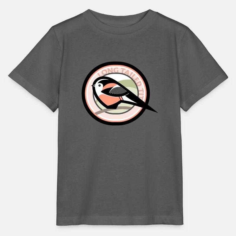 Mésange à longue queue - T-shirt bio MINI CREATOR Stanley/Stella Enfant - charbon