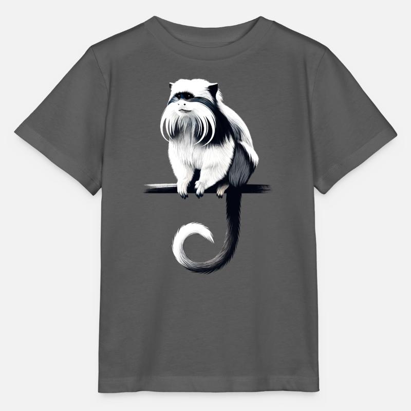 Emperor tamarin - Stanley/Stella MINI CREATOR Kids’ T-Shirt - anthracite
