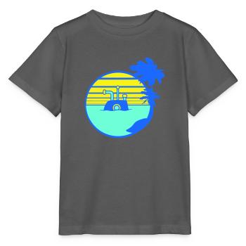 U-Boot Taucht Unterwasser Unterseeboot Wasser Boot - Stanley/Stella Kinder T-Shirt MINI CREATOR  - Anthrazit - Vorne - Kain (125cm)