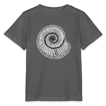 Ammonit Fossil Sammler Geologie Paläontologie 2 - Stanley/Stella Kinder T-Shirt MINI CREATOR  - Anthrazit - Vorne - Kain (125cm)