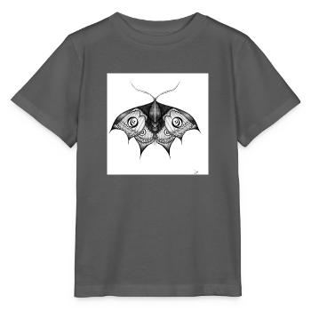 Ink Moth Black - Stanley/Stella MINI CREATOR Kids’ T-Shirt - anthracite - Front - Kain (125cm)