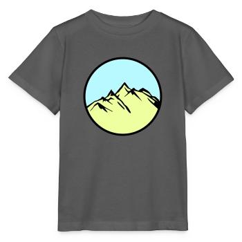 berge gebirge - Stanley/Stella Kinder T-Shirt MINI CREATOR  - Anthrazit - Vorne - Kain (125cm)