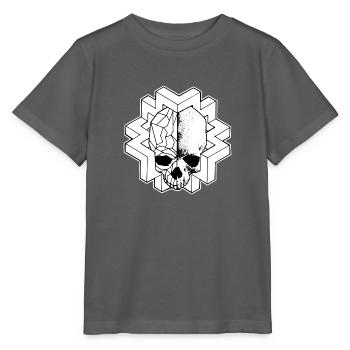 GEO SKULL 1 - Stanley/Stella Kinder T-Shirt MINI CREATOR  - Anthrazit - Vorne - Kain (125cm)
