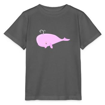 Whale pink - Stanley/Stella MINI CREATOR Kids’ T-Shirt - anthracite - Front - Kain (125cm)