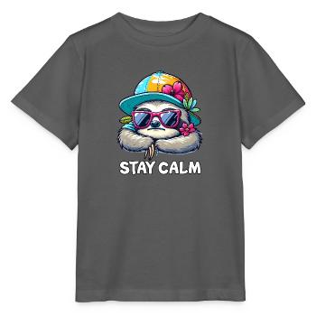 Paresse - T-shirt bio MINI CREATOR Stanley/Stella Enfant - charbon - Devant - Kain (125cm)