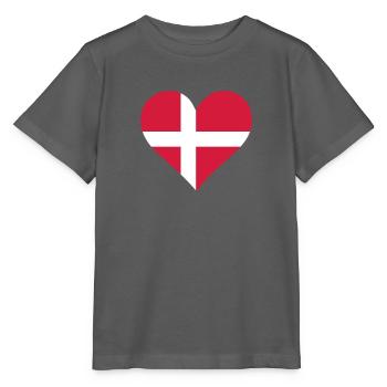 Un coeur pour le Danemark - T-shirt bio MINI CREATOR Stanley/Stella Enfant - charbon - Devant - Kain (125cm)