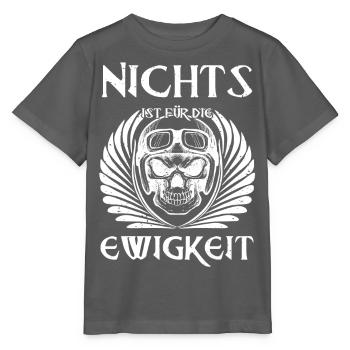 Nichts ist für die Ewigkeit - Stanley/Stella Kinder T-Shirt MINI CREATOR  - Anthrazit - Vorne - Kain (125cm)