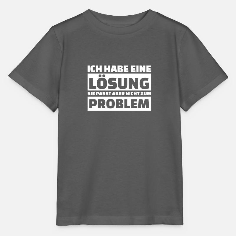 Lösung und Problem - Stanley/Stella Kinder T-Shirt MINI CREATOR  - Anthrazit
