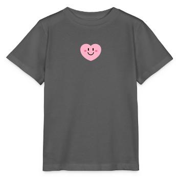Kuscheliges Herzlächeln  - Stanley/Stella Kinder T-Shirt MINI CREATOR  - Anthrazit - Vorne - Kain (125cm)