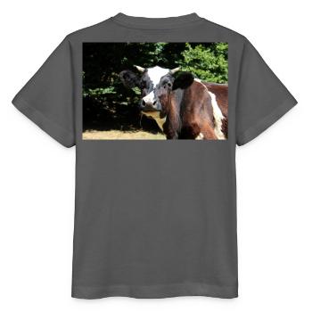 Kuh Poster - Stanley/Stella Kinder T-Shirt MINI CREATOR  - Anthrazit - Hinten - Kain (125cm)
