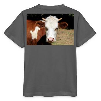 Kuh Poster - Stanley/Stella Kinder T-Shirt MINI CREATOR  - Anthrazit - Hinten - Kain (125cm)