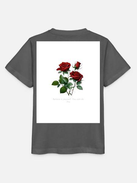 Rosenmotiv Erweckt das Leben... - Stanley/Stella Kinder T-Shirt MINI CREATOR  - Anthrazit