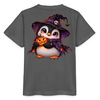 Halloween-Pinguinpinguin - Stanley/Stella Kinder T-Shirt MINI CREATOR  - Anthrazit - Hinten - Kain (125cm)