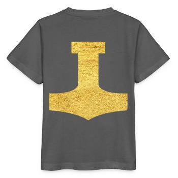 Mjölnir Protective Symbol Mjolnir Thor's Hammer - Stanley/Stella MINI CREATOR Kids’ T-Shirt - anthracite - Back - Kain (125cm)