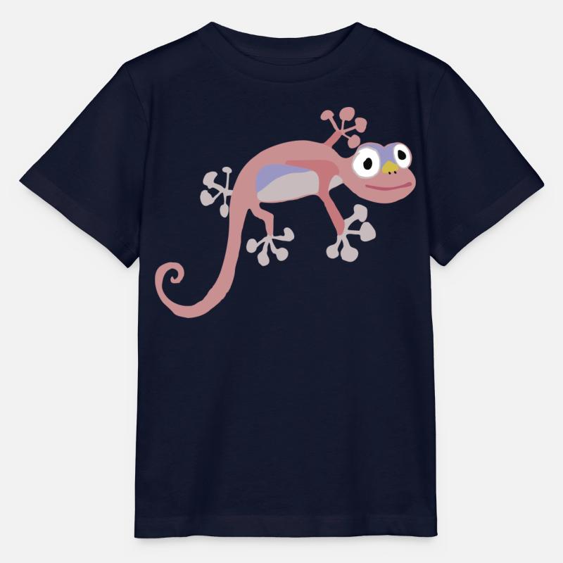 Rangei - Salamandre Rose Délicate - T-shirt bio MINI CREATOR Stanley/Stella Enfant - marine