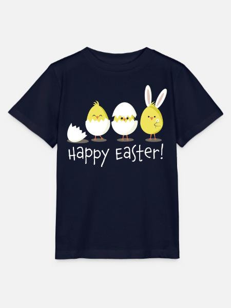 happy easter kücken ei osterei - Stanley/Stella Kinder T-Shirt MINI CREATOR  - Navy