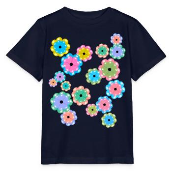 Printemps Début Printemps Fleurs Fleur Anniversaire - T-shirt bio MINI CREATOR Stanley/Stella Enfant - marine - Devant - Kain (125cm)