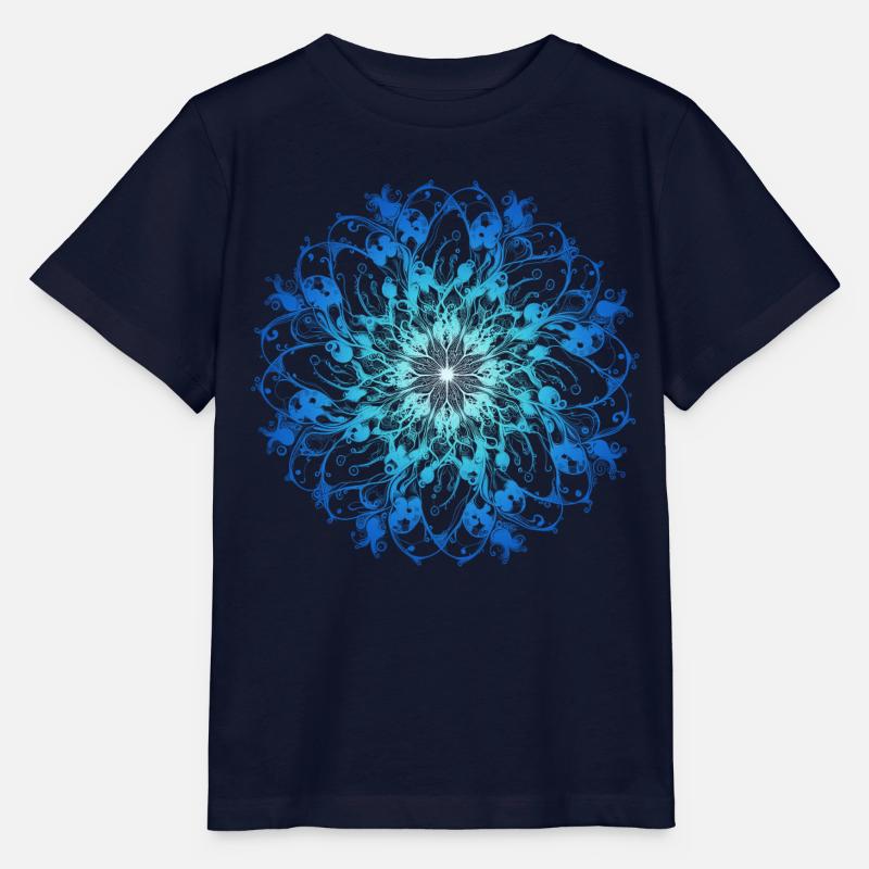 Mandala Océan - T-shirt bio MINI CREATOR Stanley/Stella Enfant - marine