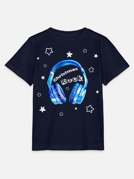 Christmas Rock - cooler Kopfhörer - Stanley/Stella Kinder T-Shirt MINI CREATOR - Navy