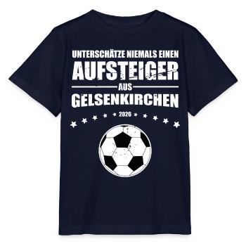 Schalke Fan Retro Aufsteiger aus Gelsenkirchen - Stanley/Stella Kinder T-Shirt MINI CREATOR  - Navy - Vorne - Kain (125cm)