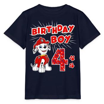 La Pat' Patrouille Anniversaire 4 Ans Marshall - T-shirt bio MINI CREATOR Stanley/Stella Enfant - marine - Devant - Kain (125cm)