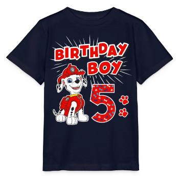 La Pat' Patrouille Anniversaire 5 Ans Marshall - T-shirt bio MINI CREATOR Stanley/Stella Enfant - marine - Devant - Kain (125cm)