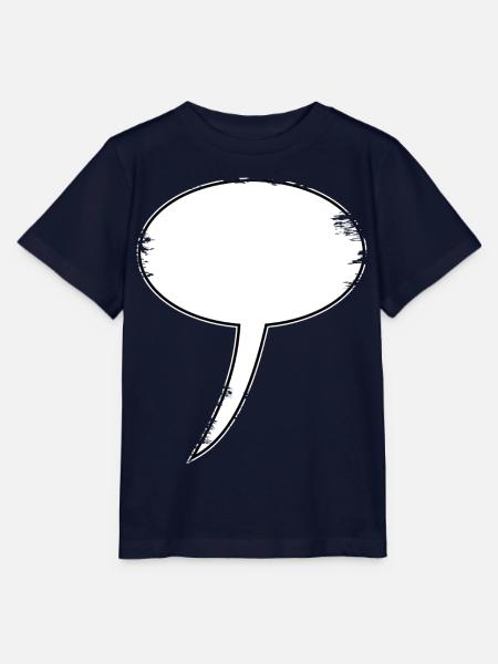 Sprechblasen-Skizze Outline - Stanley/Stella Kinder T-Shirt MINI CREATOR - Navy