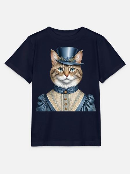 Frau Katze - Stanley/Stella Kinder T-Shirt MINI CREATOR  - Navy