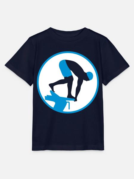 swimming_man_022013_b_2c - Stanley/Stella Kinder T-Shirt MINI CREATOR  - Navy