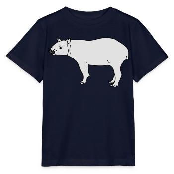 Tapir - T-shirt bio MINI CREATOR Stanley/Stella Enfant - marine - Devant - Kain (125cm)