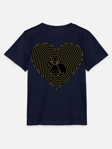 Katzenliebe - Stanley/Stella Kinder T-Shirt MINI CREATOR  - Navy