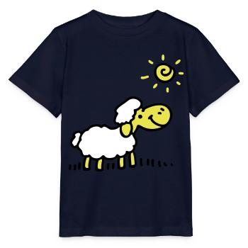 Moutons Sun 3 - T-shirt bio MINI CREATOR Stanley/Stella Enfant - marine - Devant - Kain (125cm)