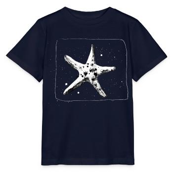 Hand Drawn Starfish - Seaside Getaway - Stanley/Stella MINI CREATOR Kids’ T-Shirt - navy - Front - Kain (125cm)
