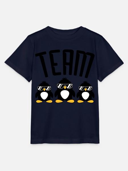 Logo Team Pinguine - Stanley/Stella T-shirt MINI CREATOR til børn - marineblå