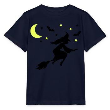 Witch - Stanley/Stella MINI CREATOR Kids’ T-Shirt - navy - Front - Kain (125cm)