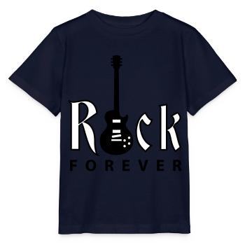 rock_gitarre_d_01_2c - Stanley/Stella MINI CREATOR Kids’ T-Shirt - navy - Front - Kain (125cm)