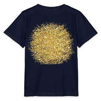 Paillettes d’or - T-shirt bio MINI CREATOR Stanley/Stella Enfant - marine - Devant - Kain (125cm)
