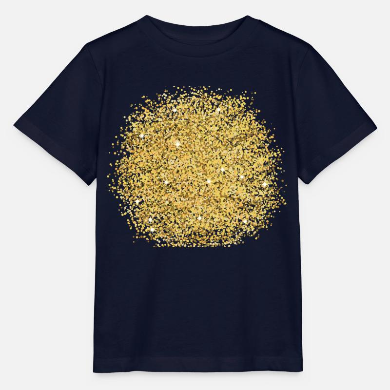 Gold Glitzer - Stanley/Stella Kinder T-Shirt MINI CREATOR  - Navy